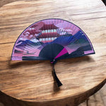 Custom Bamboo fan printing 01