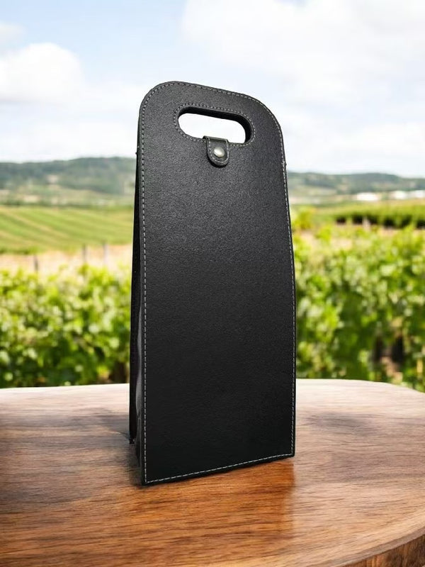 Custom PU Wine Bag 06B (9x16x33, 2 wines in one)