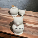 Personalised porcelain toothpick holder 01