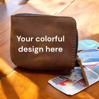 Customised Genuine Leather Coin Pouch 02a